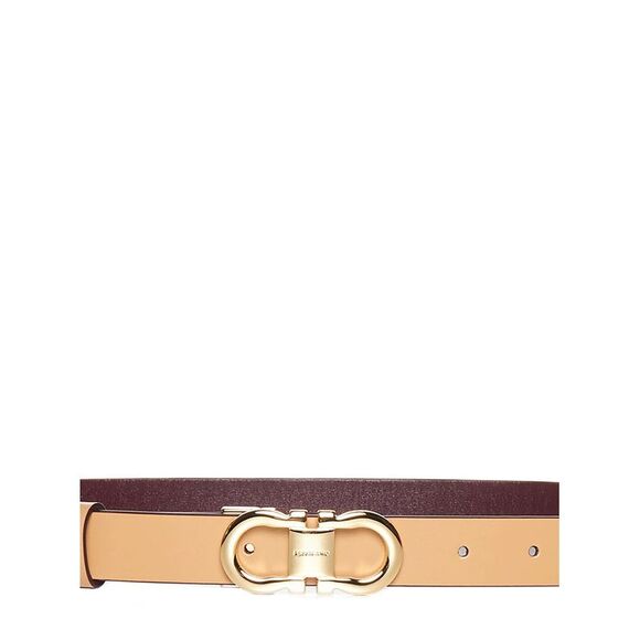 Ferragamo Women Reversible And Adjustable Gancini Belt